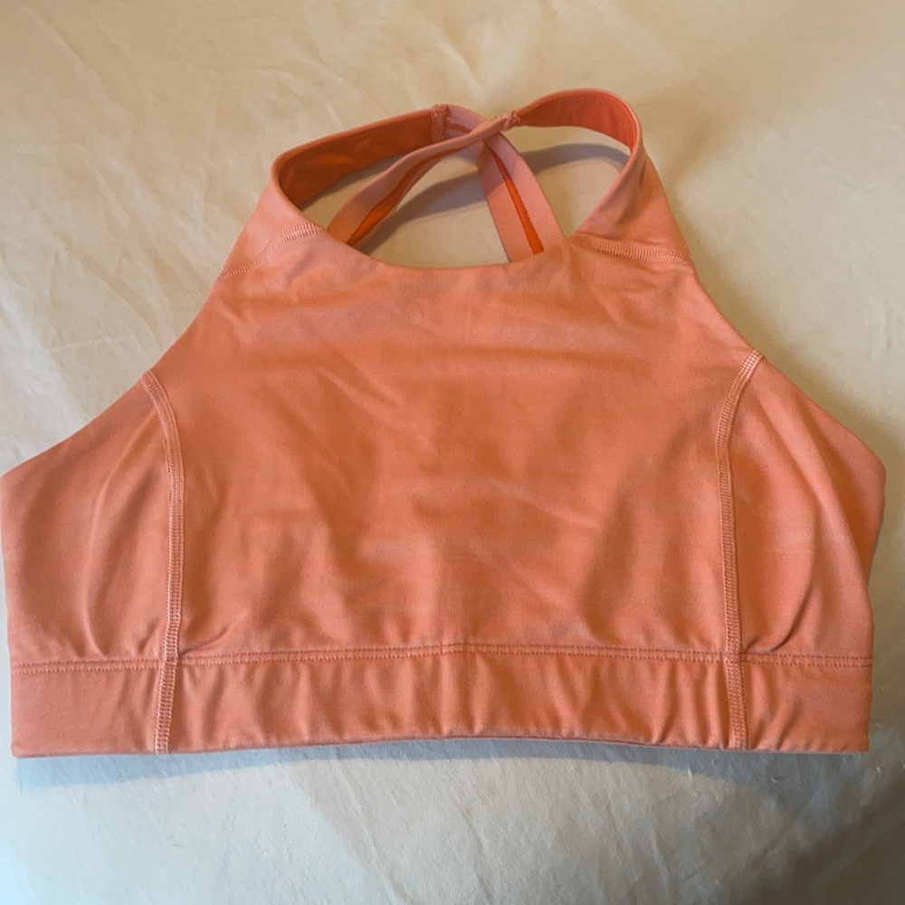 Outdoor Voices Key Bra in Coral